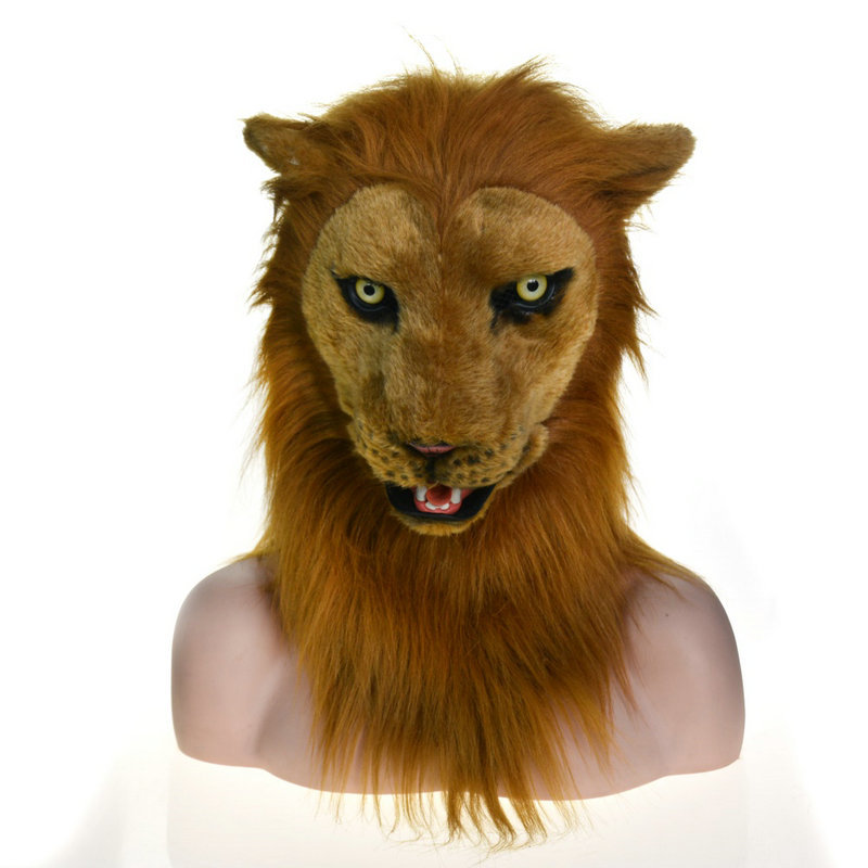 Máscara de cabeza de animal de cara completa Lobo Oso conejo León leopardo fotografía bola rendimiento máscara de película fabricante