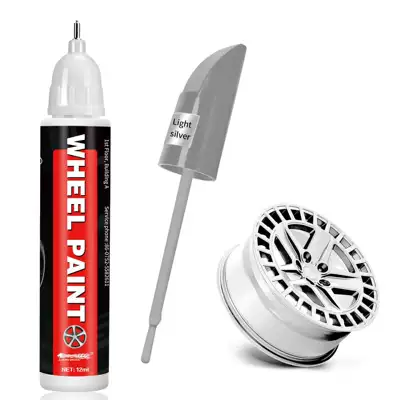 Avtomobil boya qələmləri Hub Paint Touch-Up Pen, Paint - 12ml-silver-04-wheel-hub-touch-up-paint-pen