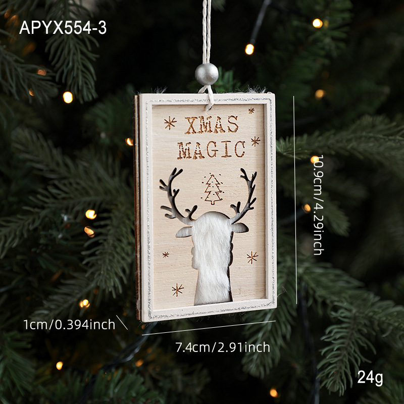 Elk madera placa colgante