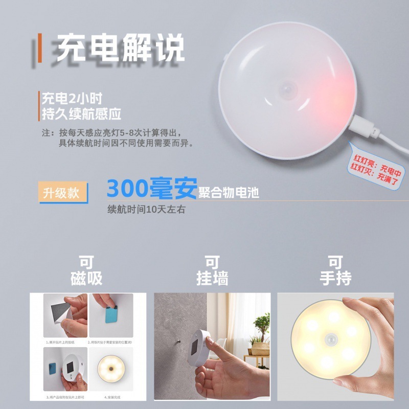 小夜灯寝室睡眠灯LED省エネ灯usb電気スタンド保護眼家庭用ベッドヘッド充電学生寮ネットレッド|undefined