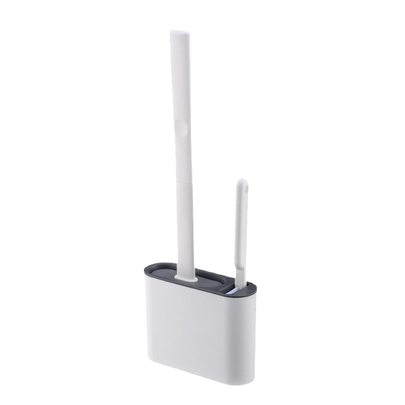 Actualizado cepillo de inodoro inferior sellado sin agujeros colgados cepillo de inodoro de pared sin ángulo muerto inodoro largo mango con base higiénica image 6