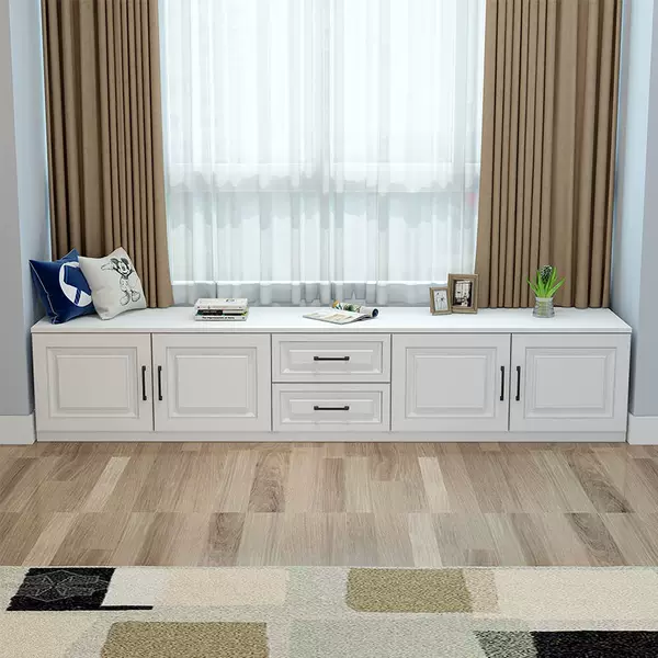 Bay window cabinet, kang-style storage cabinet, storage cabinet, miscellaneous items floor cabinet, low cabinet, floor-standing drawer cabinet wholesale