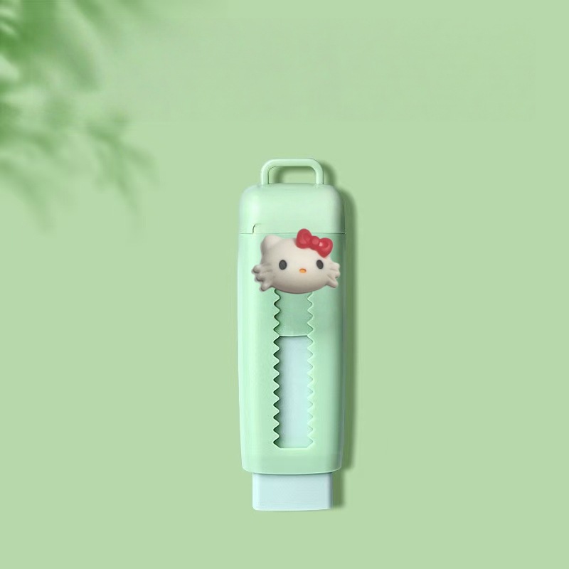 Borrador de dibujo animado, biblioteca pequeña, borrador de dibujos animados retráctil, estudiante sin migajas, estudiante de niños súper limpios