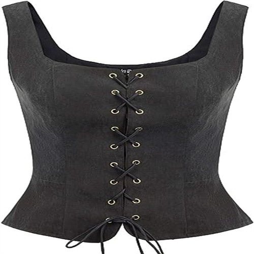 Women's pirate Renaissance vest cosplay costume tights