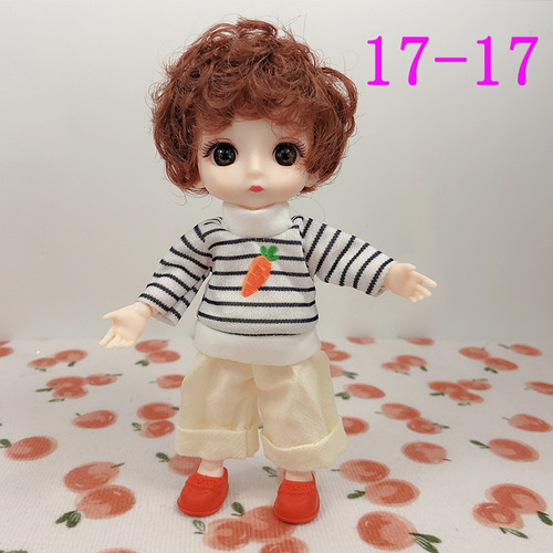 16cm various dress-up dolls, fashion clothes, wedding dresses, mermaid girls, princesses, male prince accessories