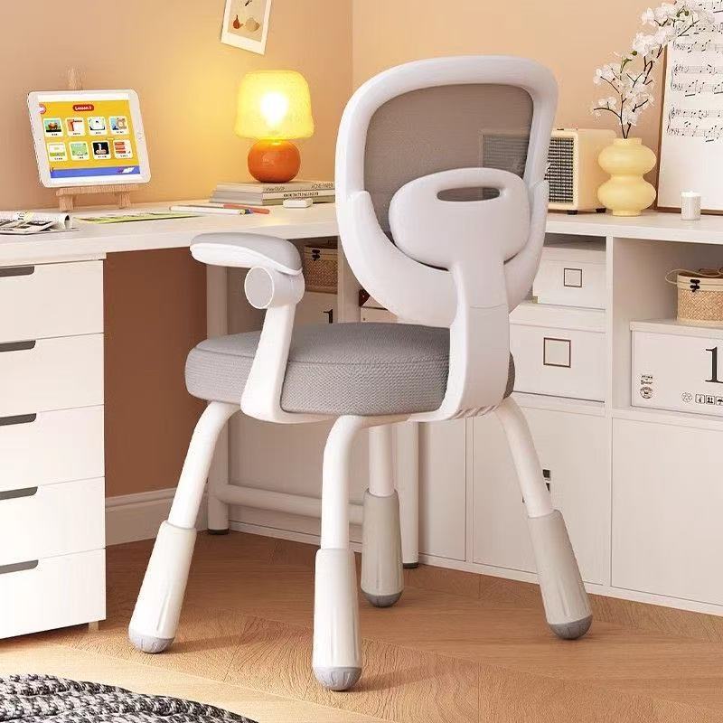 Children's study chair, adjustable desk writing chair with backrest, modern home office simple adjustable computer chair