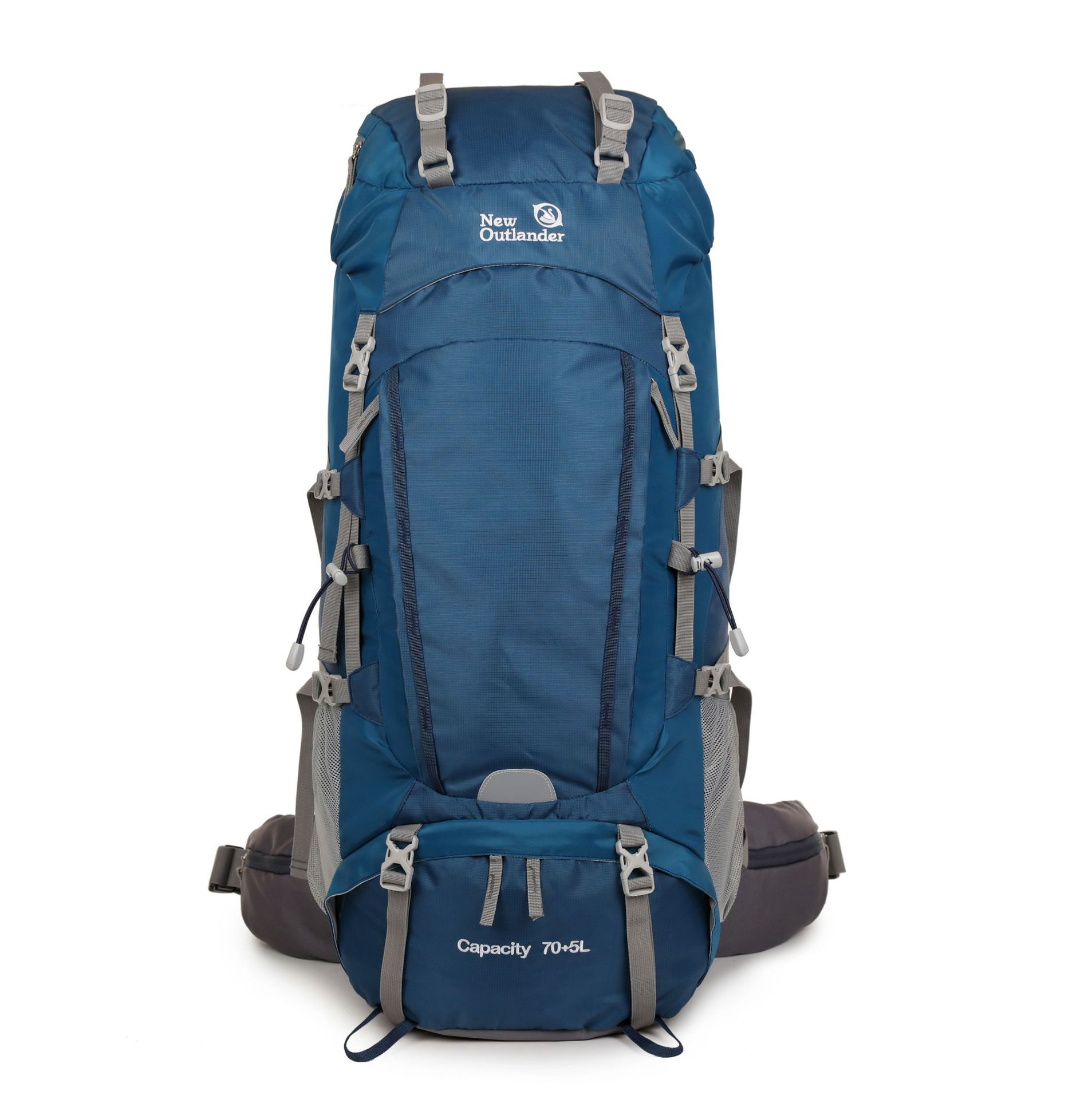 Bolsa de senderismo plegable de gran capacidad, bolsa de montañismo para deportes al aire libre de 75L