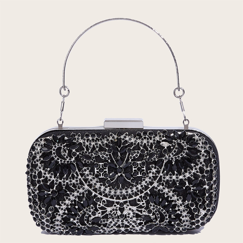 2023 transfronterizo nuevo bolso de noche incrustado en diamantes con cheongsam vestido bolso de noche bolso de mujer europeo y americano explosión transfronteriza