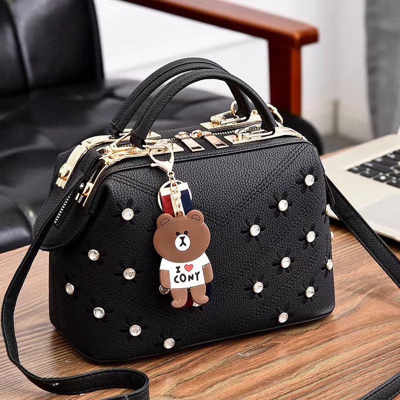 Bolsa de hombro lisa de estilo de moda de mujeres bolsas de comercio exterior de mujeres 2025 nuevo bolso de mano texturas coreanas