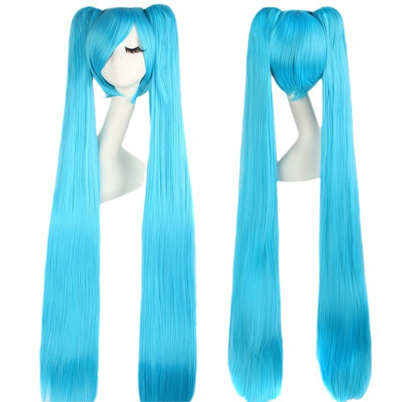 Hatsune Miku Wig Cosplay Style Vocaloid Aqua Blue Miku High-Temperature Fiber Wig Cosplay