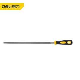 得力钢锉金属打磨工具木工圆锉搓刀扁锉平锉三角半圆挫刀DL69210