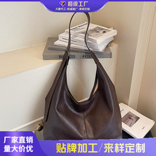 跨境韩版大容量包包女包2026春季新款高颜值小众通勤包单肩托特包