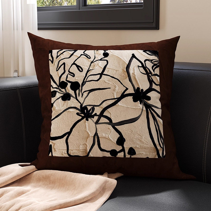 almohada de soporte de estilo francés de lujo ligera almohada de cintura de tela cama de sala de estar sofá almohada de soporte almohada de base