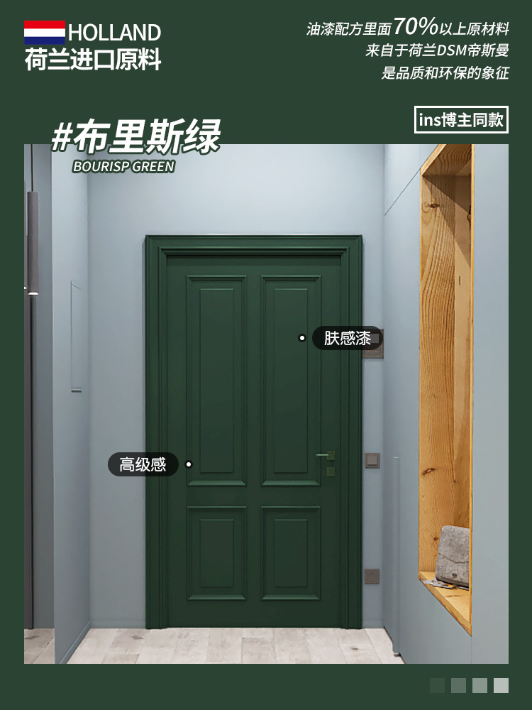 브리스 그린(보호필름+롤러+브러시+마스킹페이퍼+장갑 포함)-0.5kg