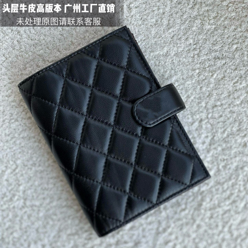 24 新しい Xiaoxiang パスポートホルダーポータブル第一層牛革シープスキンキャビア菱形ハイエンド大容量搭乗券|undefined