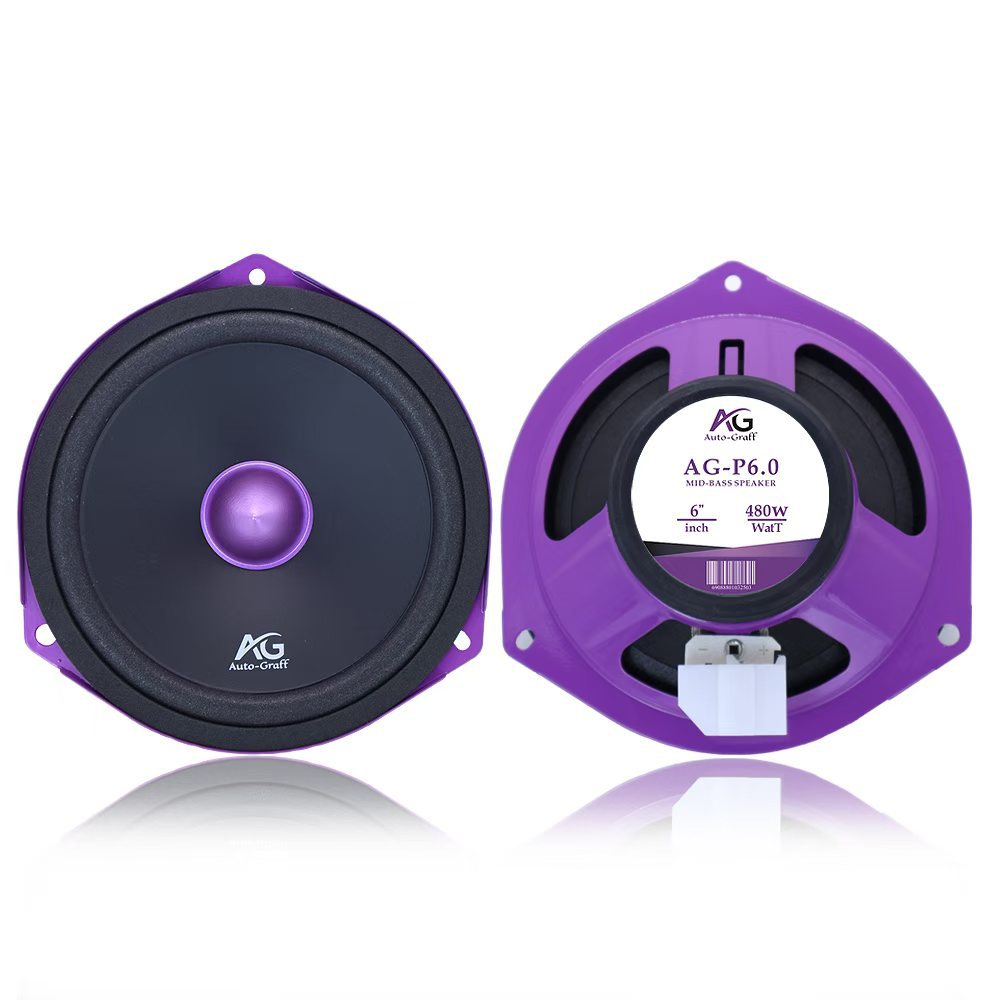 Car Audio Modification 6.5inch Coaxial Speaker Triangle Mid-Bass Car-Mounted Modified Speaker Ag-P6.0