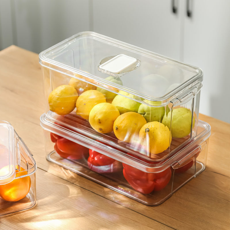 ペット冷蔵庫収納ボックス鮮度保持ボックス食品グレード透明果物と野菜冷凍ボックスキッチン整理卸売|undefined
