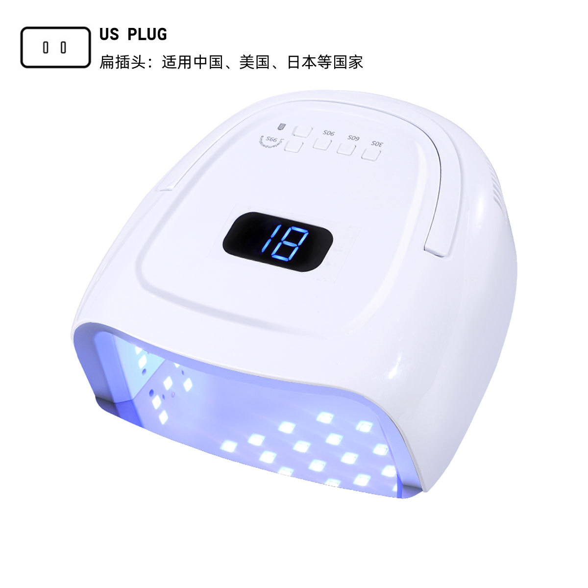 Yeni yüksek güçlü 60w tırnak makinesi s20 kablosuz şarj uv led tırnak fototerapi makinesi tırnak jeli kürleme lambası