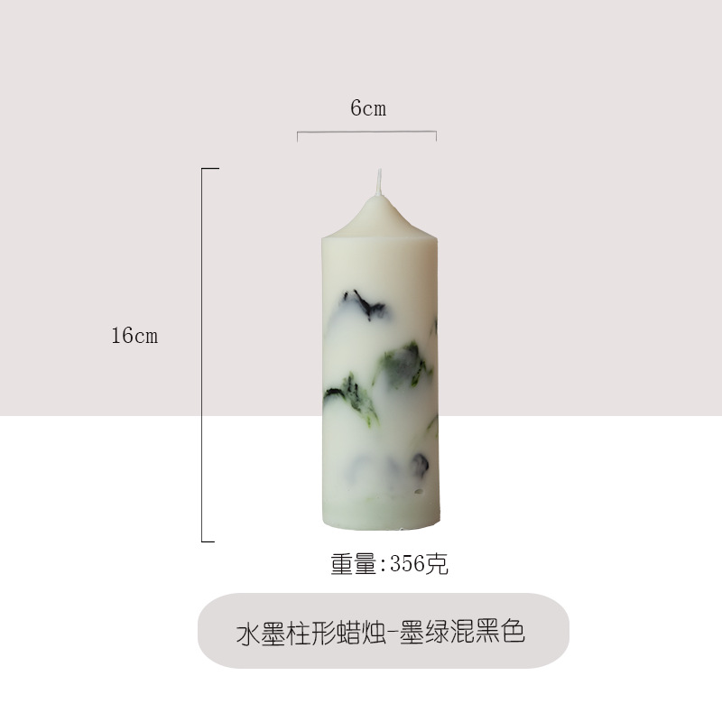 Ventas calientes hechas a mano pintura de tinta columnar adornos de vela decoración vintage boda regalos de mano fiesta al por mayor explosión