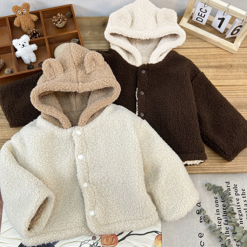 Children's Ins Winter Polar Fleece Jacket 2025 Fashionable Velvet Thickeneded Warm Korean Style Top for Boys and Girls