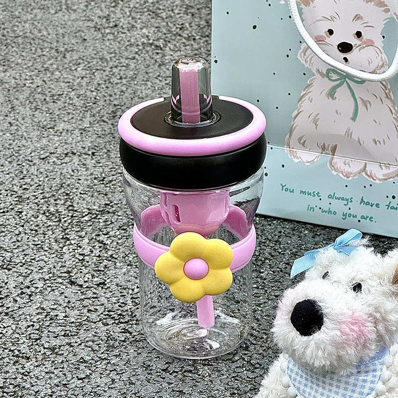 Botella de agua de oficina para estudiantes, plástico resistente al calor