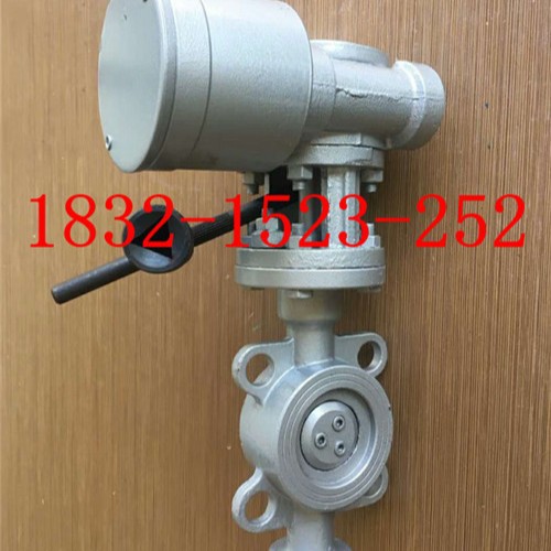 FDD373H/W-16C铸钢防盗带锁锁闭硬密封对夹式蝶阀DN50 80 100 200