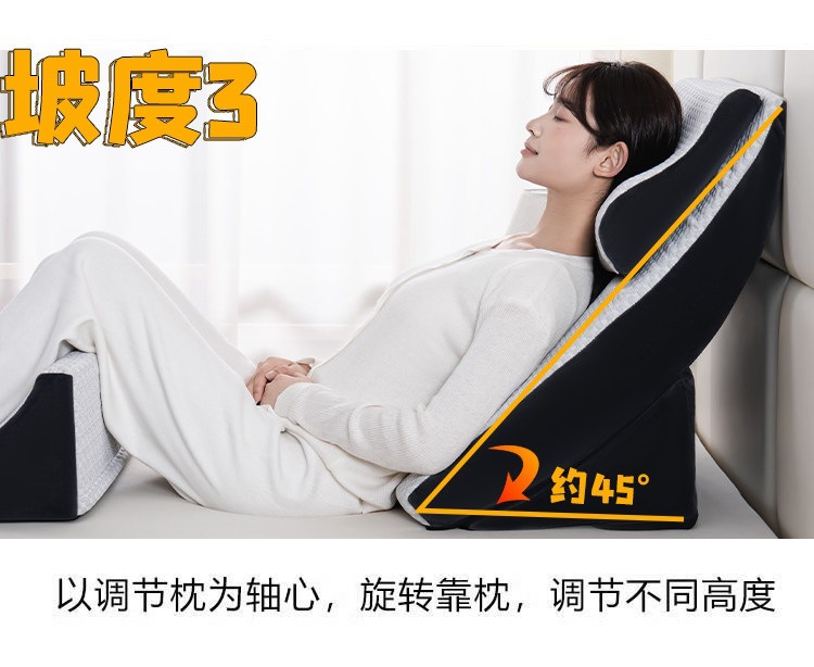 Suitable for wide, cooling slope mattress, anti-reflux for stomach and esophagus, adjustable, widened, elderly care slope sleeping mattress