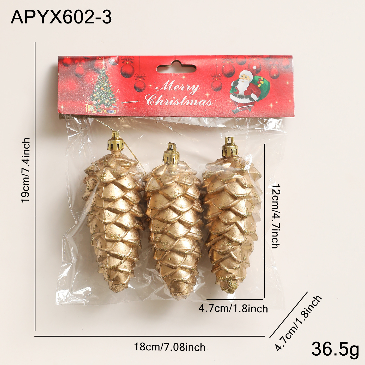 Transfronterizos retro oro plástico estereoscópico estrella de pino estrella de embalaje decoración de árbol de Navidad colgante diseño de escena image 9
