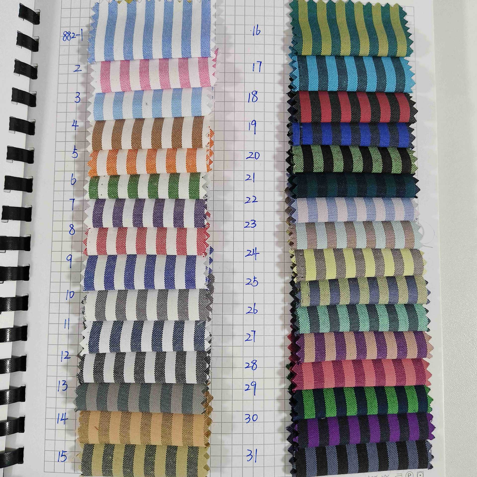 现货供应全棉cvc牛津格子布 工艺品面料 童装衬衫面料