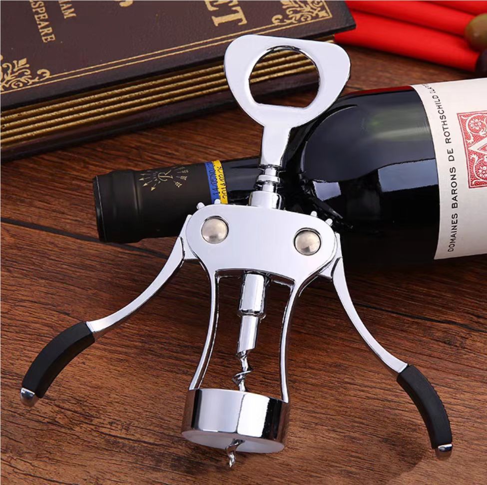 葡萄酒开酒器 锌合金红酒开瓶器 省力启瓶器啤酒起子两用酒具|ms