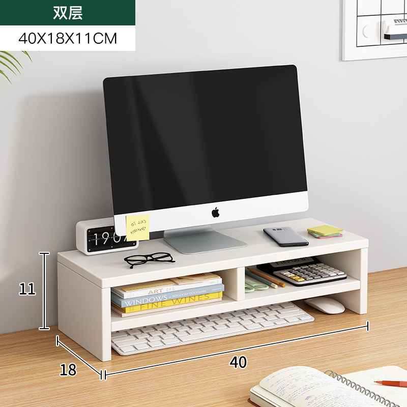 Escritorio portátil estante de aumento dormitorio buena oficina monitor de escritorio escritorio estante almacenamiento