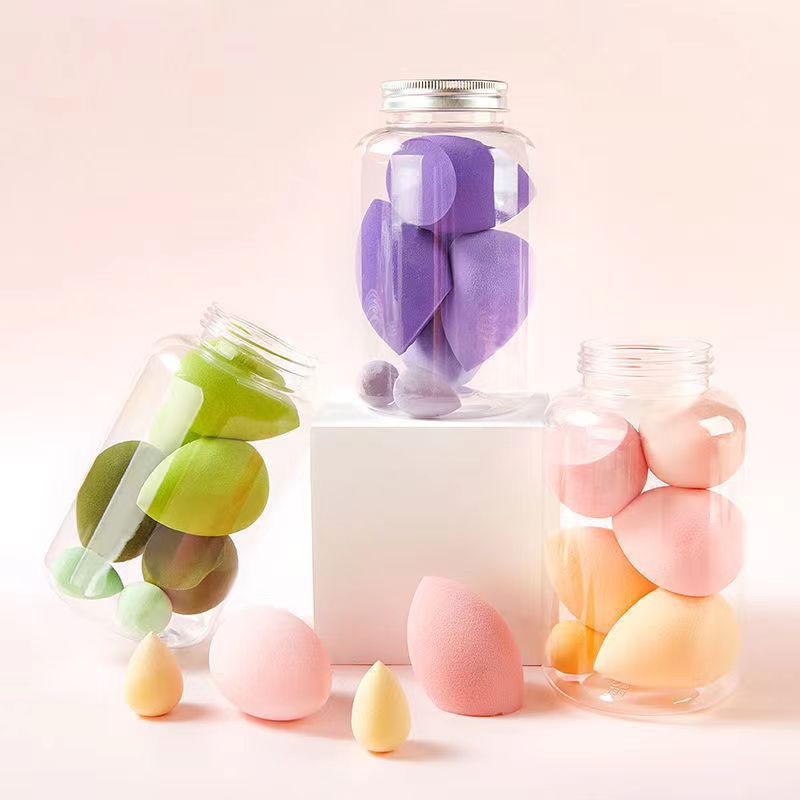 Venta directa comercio exterior belleza transfronteriza maquillaje maquillaje huevo remojado en agua agrandamiento seco y húmedo de doble uso sin comer relleno suave en polvo