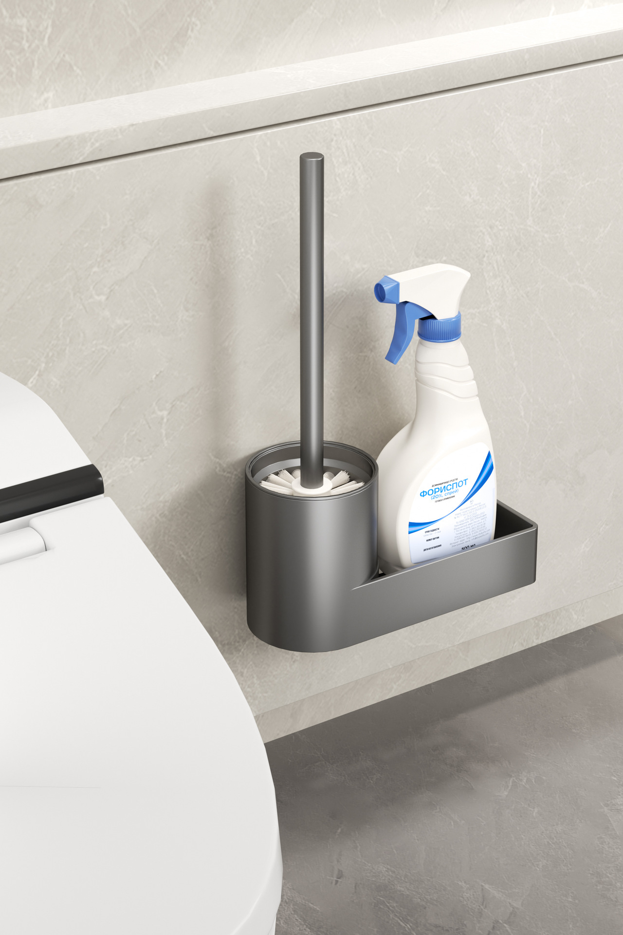 Cepillo de baño traje de baño cepillo de limpieza de inodoro perforación de aluminio sin espacio hogar pegatinas sin costura transfronteriza mango largo titular del cepillo image 10