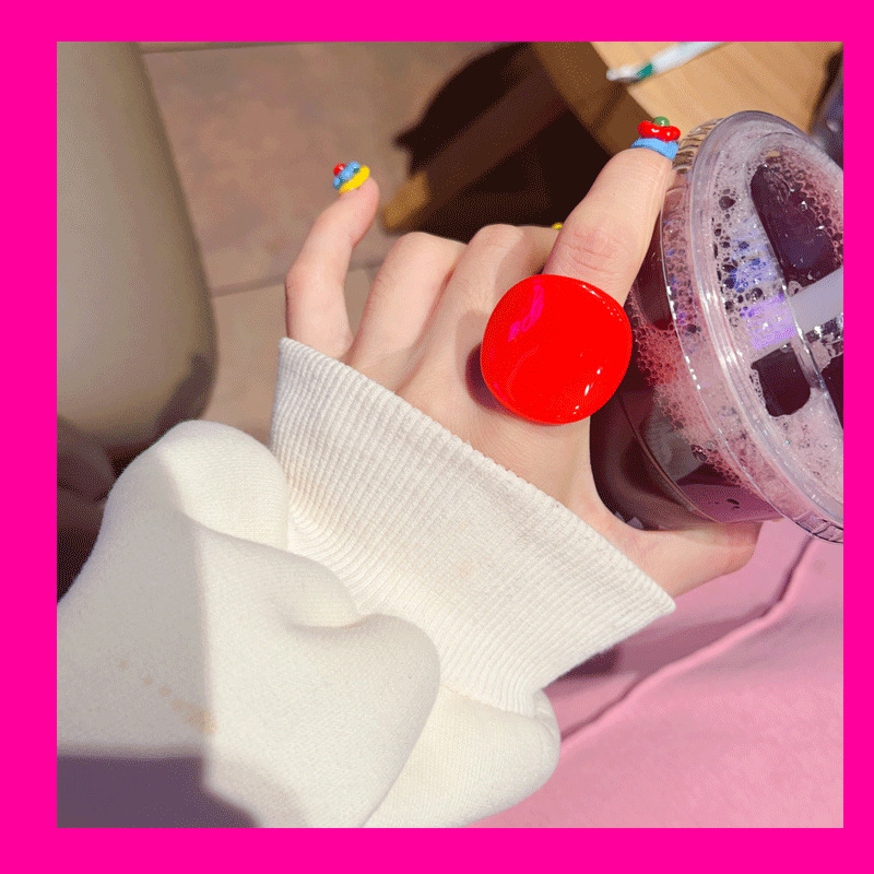 7g Weight Rings Classification One Size Ring Size 1 Piece Quantity Daily Occasion Acrylic Material Arc Pattern All Seasons Season Women's Gender Modern Style Style 1 Piece Modern Style Arc Acrylic Women's Rings 3