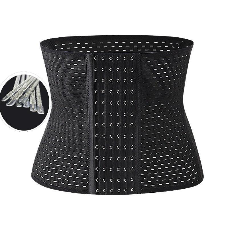 Faja Abdominal Posparto para Mujer de Poliéster, Transpirable, Con Varillas, para Ejercicio