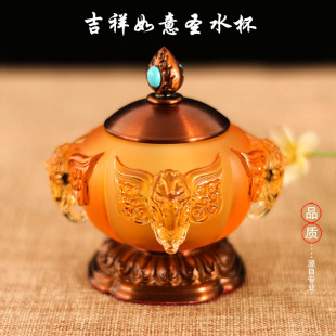 Glass Offering Cup for Buddhist Temples, Offering Cup for Buddha, Guanyin, and the God of Wealth, Holy Water Cup, Water Purification Cup, Buddhist Supplies, Buddha Wall