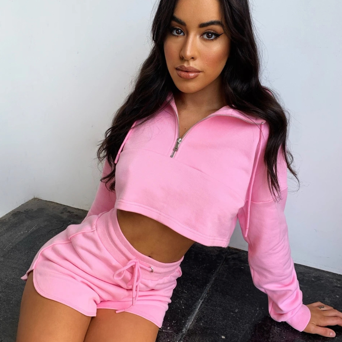 2025 Cross-Border Hot Selling New European And American Summer Fashion Casual Sports Shorts Two-Piece Set_ecoleips.com