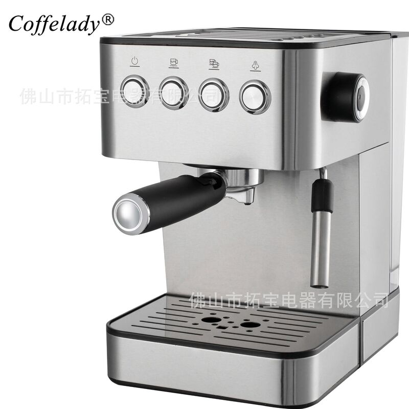 Coffelady Espresso Coffee Machine Single and Double Cup Button Operation Milk Frothing Pump Pressure Coffee Machine