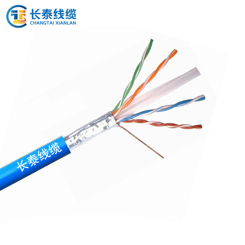 源头生产 超六类单屏蔽抗干扰 CCA铜包铝网络线CAT6 FTP 300米