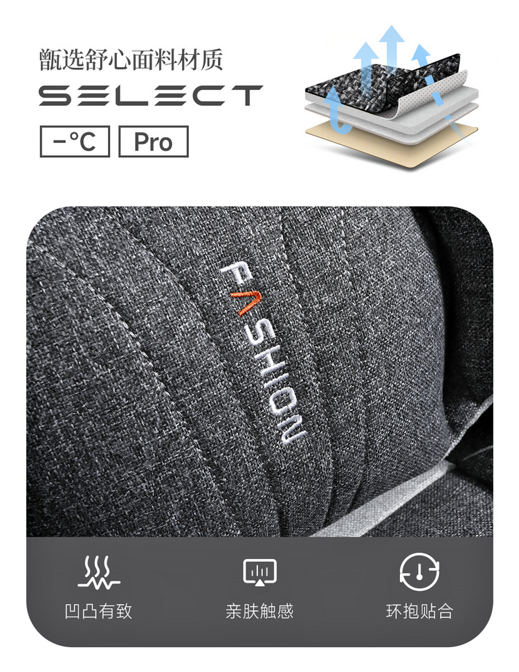 L5U Fully Enclosed Breathable Seat Cushion Cover Linen Fabric Car Seat Cover Full Set for Five Seats in the Car All-Season Car Seat Cushion