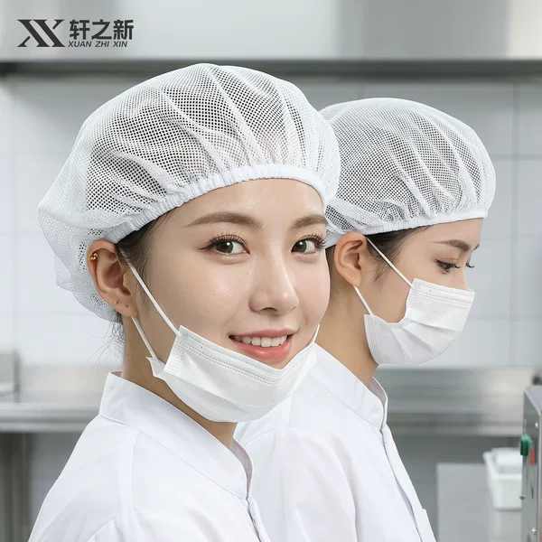 Xuanzhi's new fully elastic mesh cap, breathable work hat, hair net, prevents hair from falling out, suitable for workshop and factory work