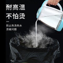 Black household heavy-duty large-capacity disposable kitchen living room trash bags with handles