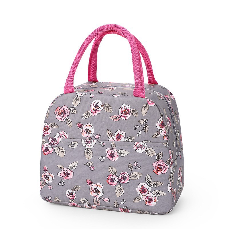 Flamenco pequeño fresco impresión aislamiento de calor bolsa de hielo bolsa de bento bolsa portátil bolsa portátil al por mayor transfronteriza bolsa de comedor de comercio exterior