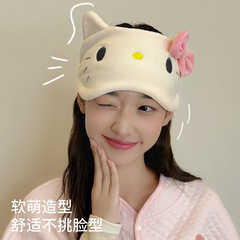 秋冬季撸猫感可爱KT月子发带萌萌少女心防风保暖头巾护额头月子帽