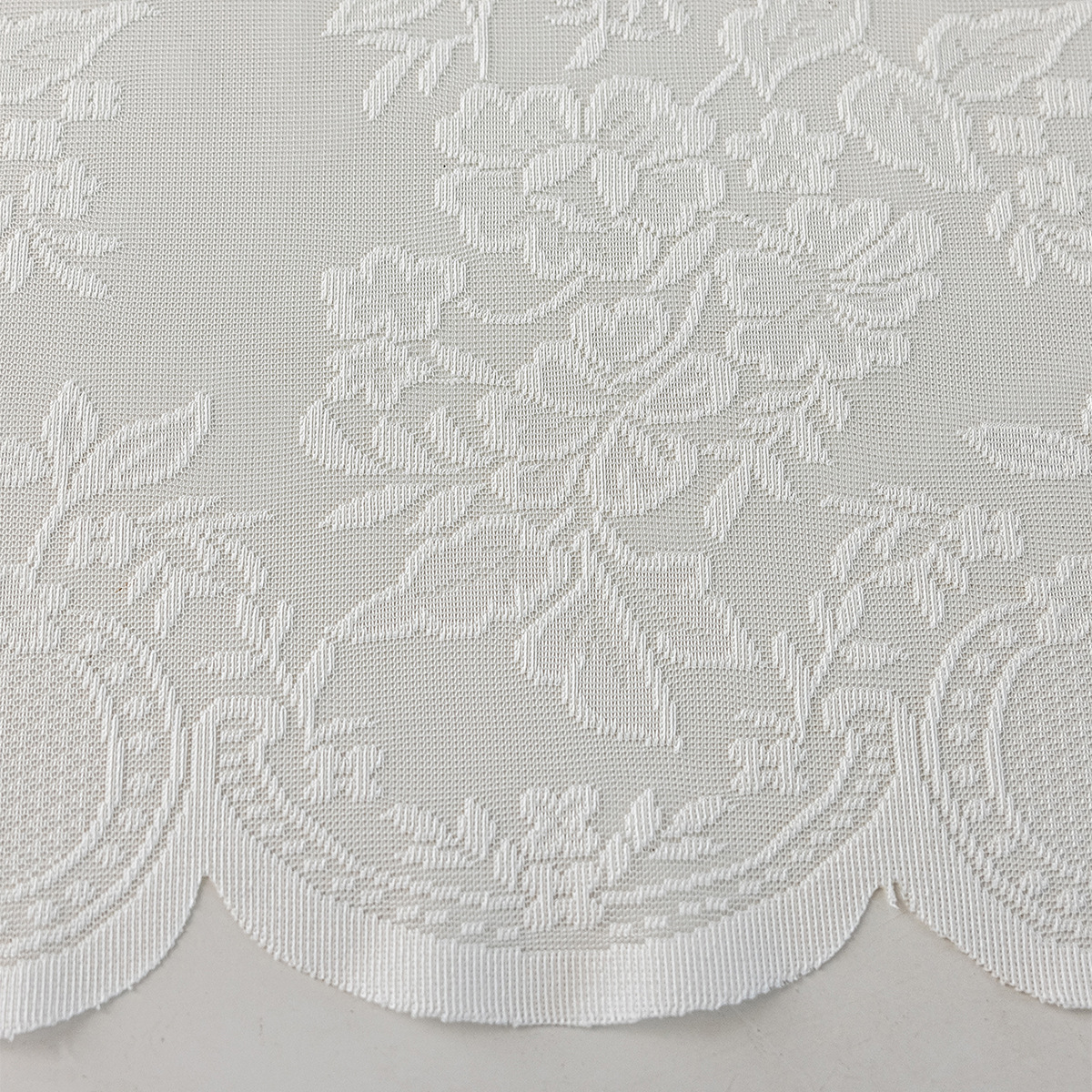 Nuevo estilo transfronterizo de color sólido tejido por urdimbre de encaje cortina corta cortina pequeña sala de estudio de cocina pantalla de ventana semisombreada