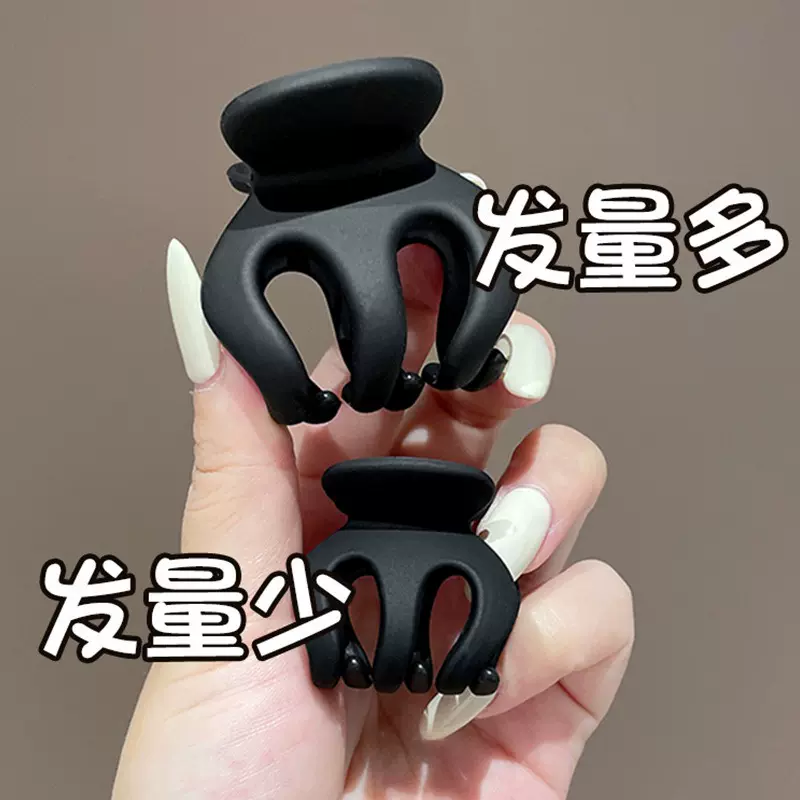 韩国马尾夹小号南瓜夹发夹高马尾神器鲨鱼夹抓夹后脑勺女发饰碎发