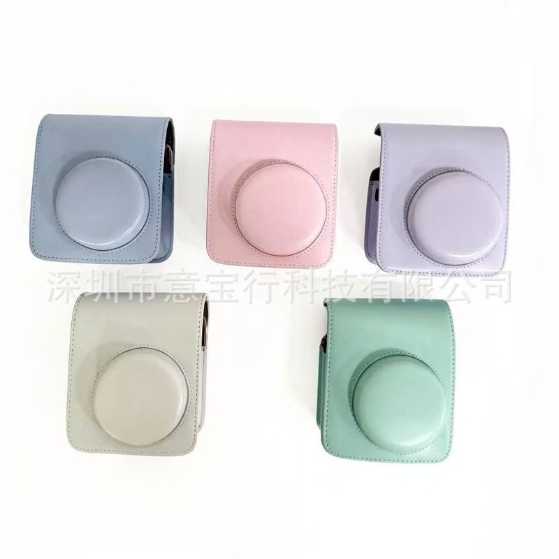 Special Protective Case Suitable for Instax Mini13 Camera, with Front Magnetic Fastening, Rear Snap Button, Back Pocket, and Shoulder Strap