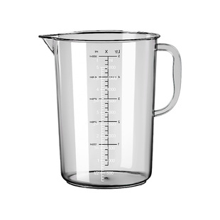 Plastic PC measuring cup with scale baking measuring spoon measuring cup with handle food grade large capacity acrylic measuring cup for kitchen