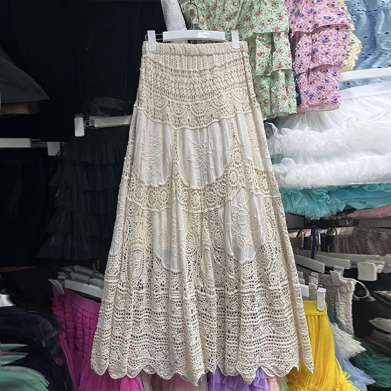 Design elegant summer long skirt