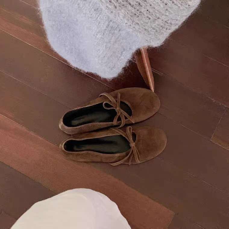 Autumn 2024 New Korean Style Ballet Flat-soled Mary Jane Shoes Women's Soft-soled Floating Shoes French All-match Skirt Shoes